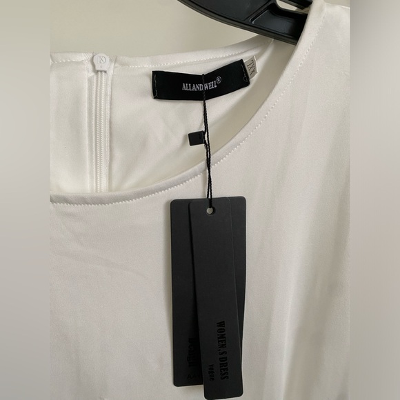 Allandwell White Plus Size Midi Dress Size XXL New With Tags - Picture 7 of 7